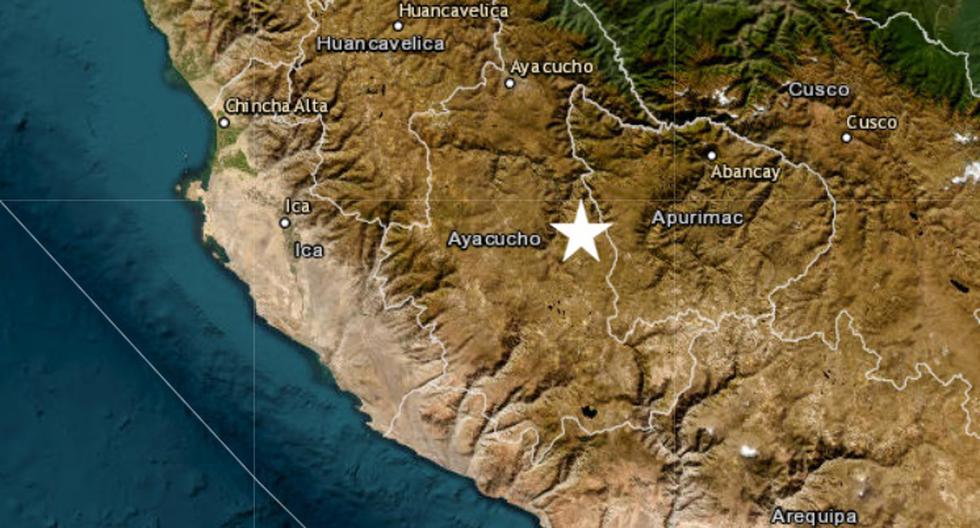 Ayacucho: sismo de magnitud 5.0 se registró este viernes en la provincia de Sucre