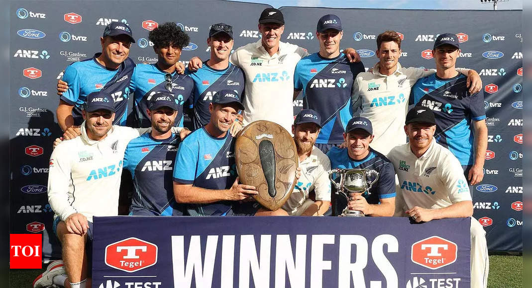 New Zealand register maiden Test series win against South Africa | Cricket News - Times of India