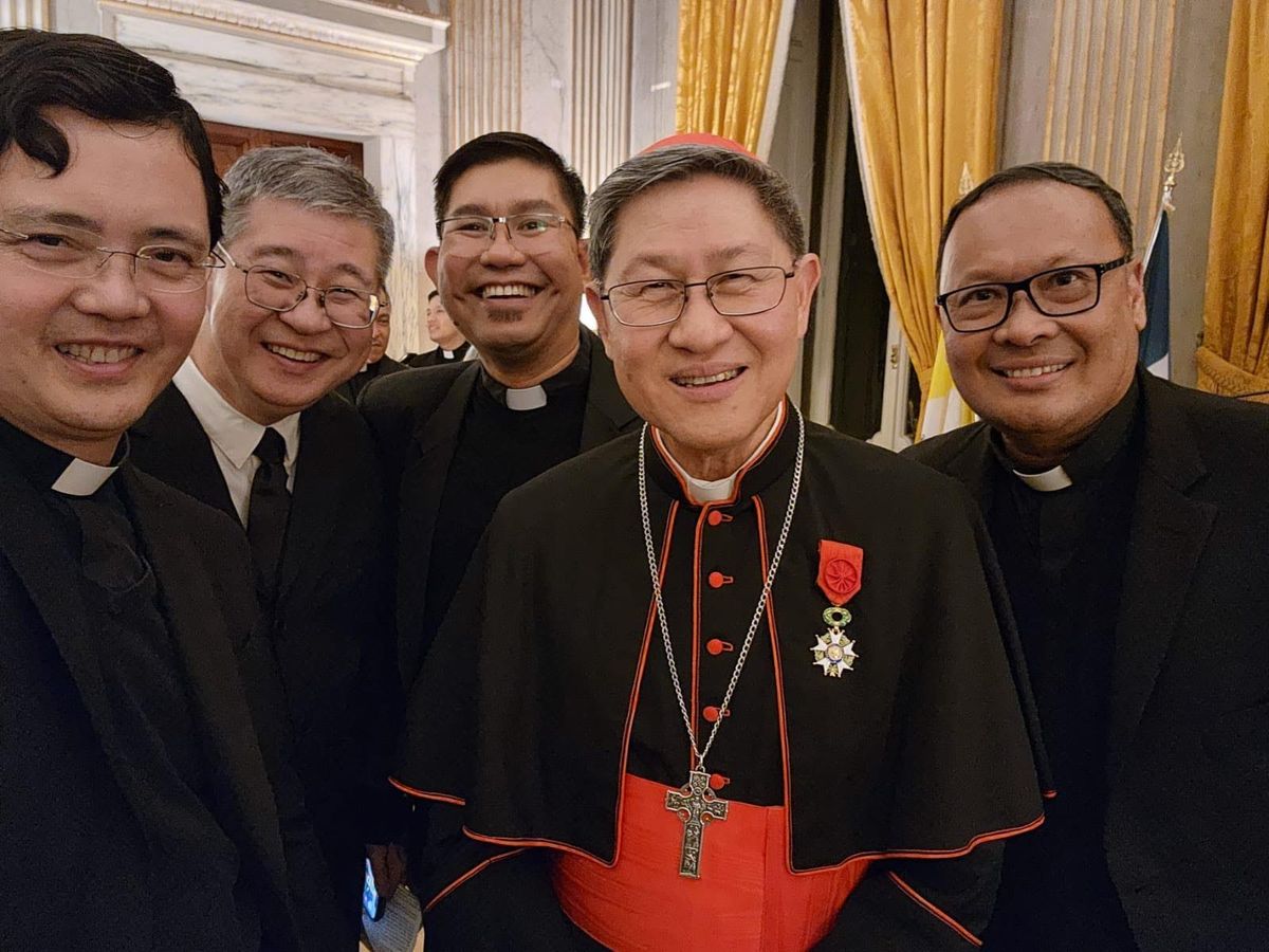 The weight of Cardinal Tagle's new award, the highest honor from France