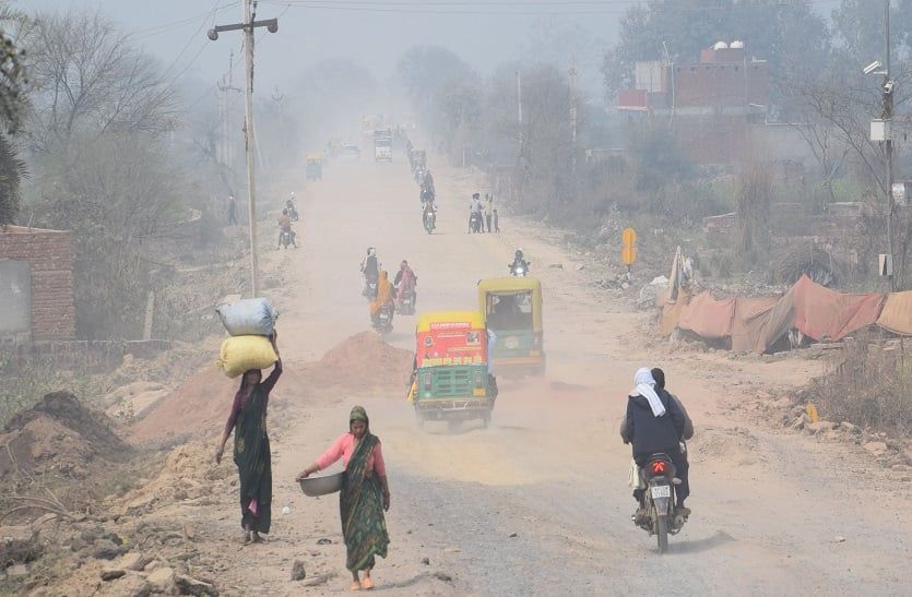 संवेदक ने बीच में रोका काम, धूल से घुट रहा दम |The sensor stopped the work midway, suffocating due to dust | Patrika News