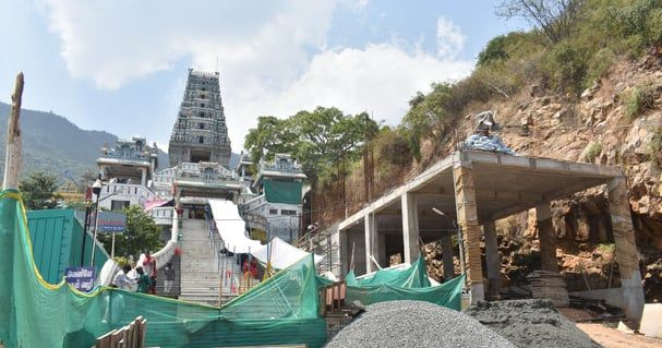 Maruthamalai temple lift work crawls after design flaw