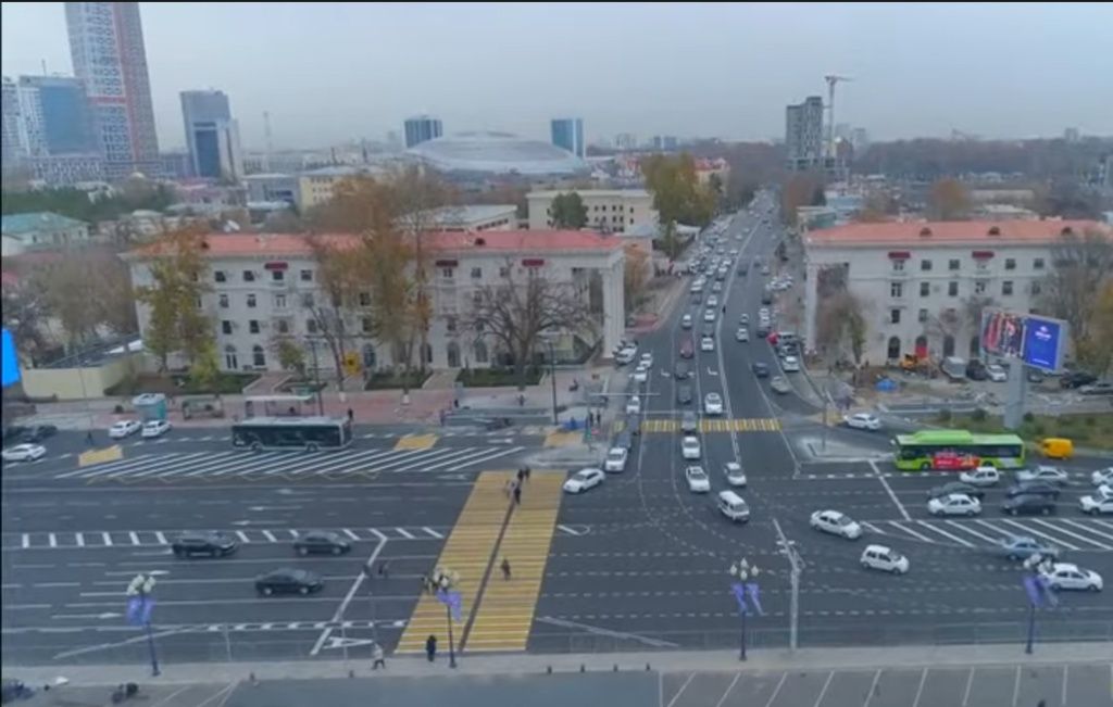 Город для пешеходов. Перекресток на площади Бешагач стал пилотным проектом по ликвидации пробок в Ташкенте