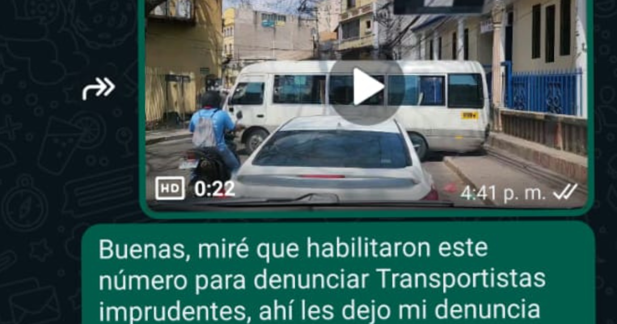 Abren WhatsApp para denunciar conductores, taxistas y transportistas irresponsables