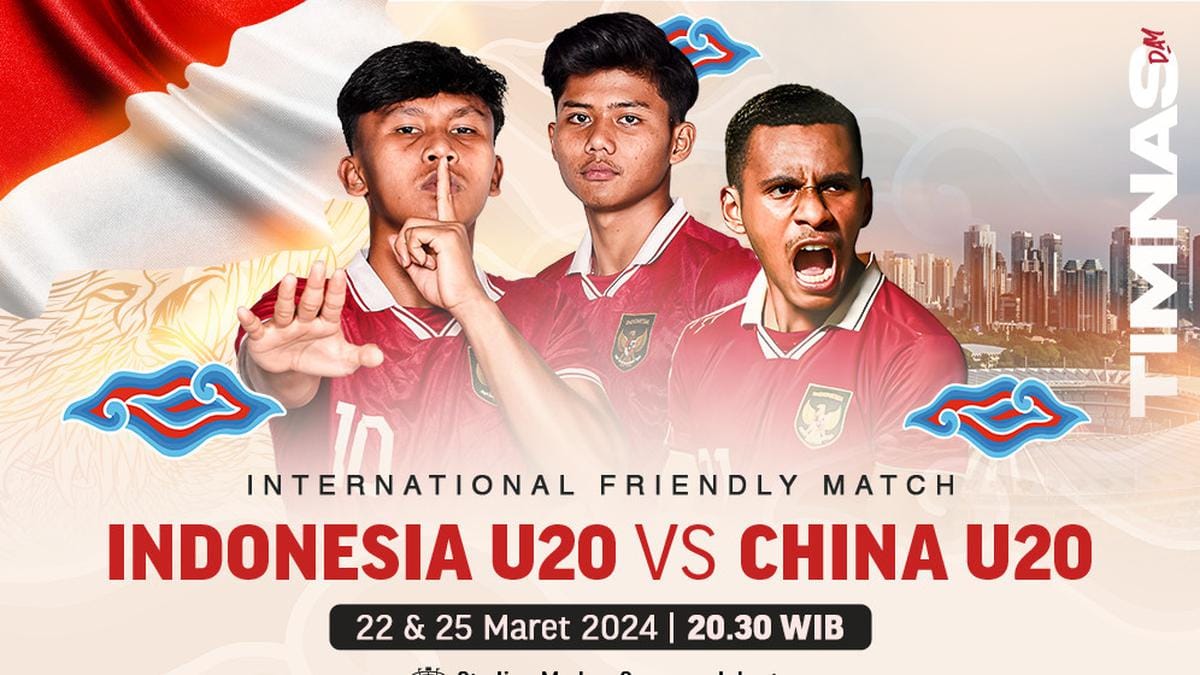 Jadwal Live Streaming Timnas Indonesia U-20 Vs China, Jumat 22 Maret 2024