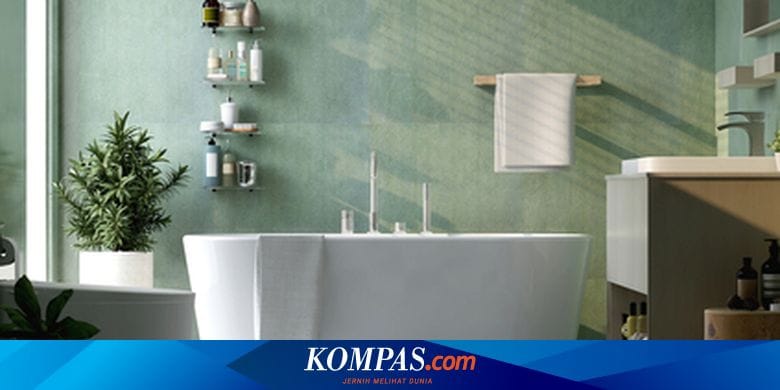 6 Ide Kamar Mandi Berwarna Hijau, Bikin Suasana Lebih Santai