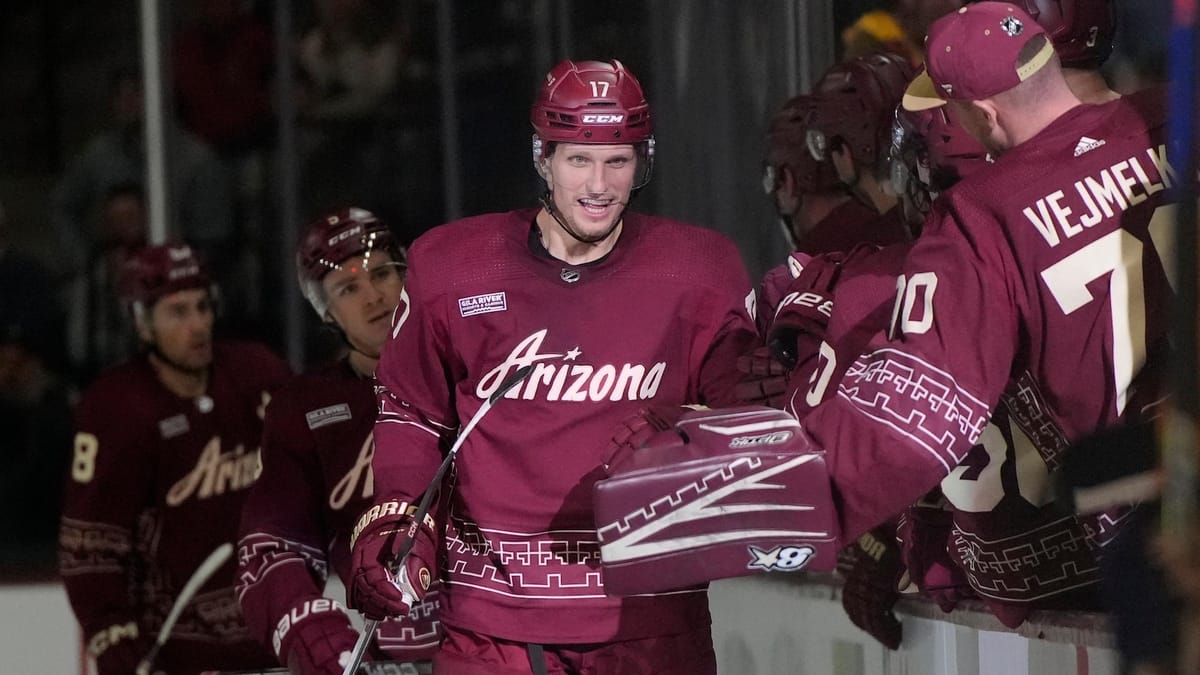 Logan Cooley has 1st NHL hat trick, Coyotes stop Predators' points streak at 18 with 8-4 win