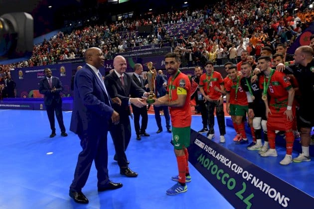 منتخب المغرب بطلا لكأس أمم إفريقيا لكرة القدم داخل الصالات