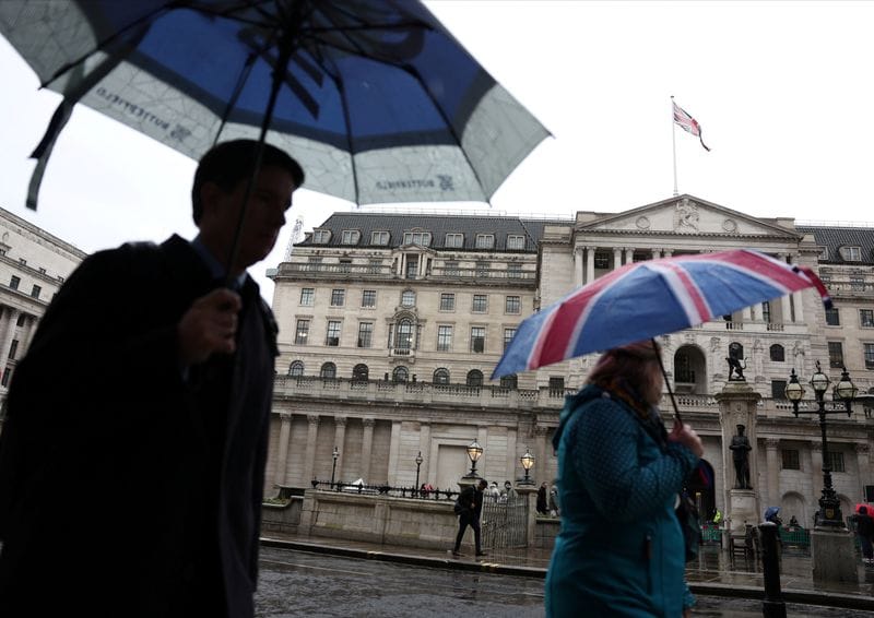 Bank of England rate futures price in first cut in August