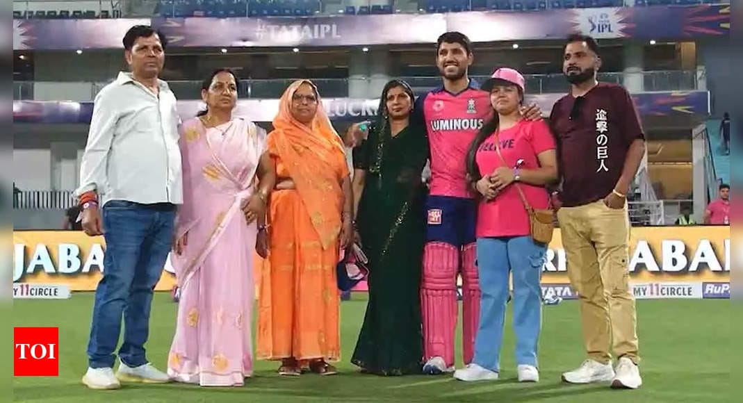 Watch: Dhruv Jurel celebrates maiden IPL fifty with family after Rajasthan Royals' victory against Lucknow Super Giants | Cricket News - Times of India