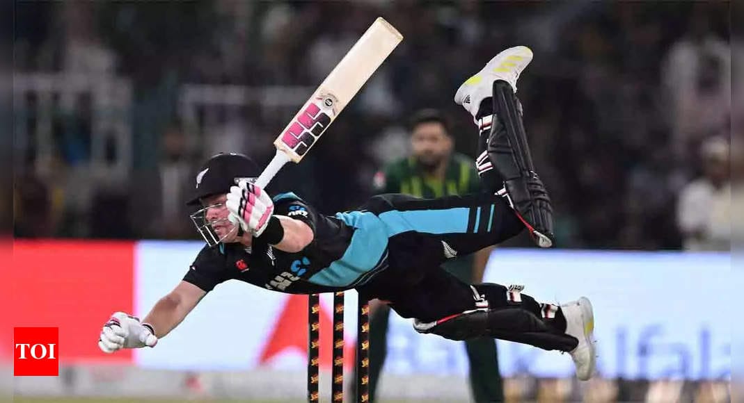 Watch: Tim Seifert's flying effort against Pakistan in 5th T20I | Cricket News - Times of India