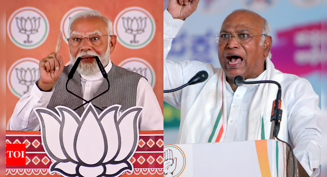 'Our votebank is every Indian': Congress chief Kharge writes to PM Modi | India News - Times of India