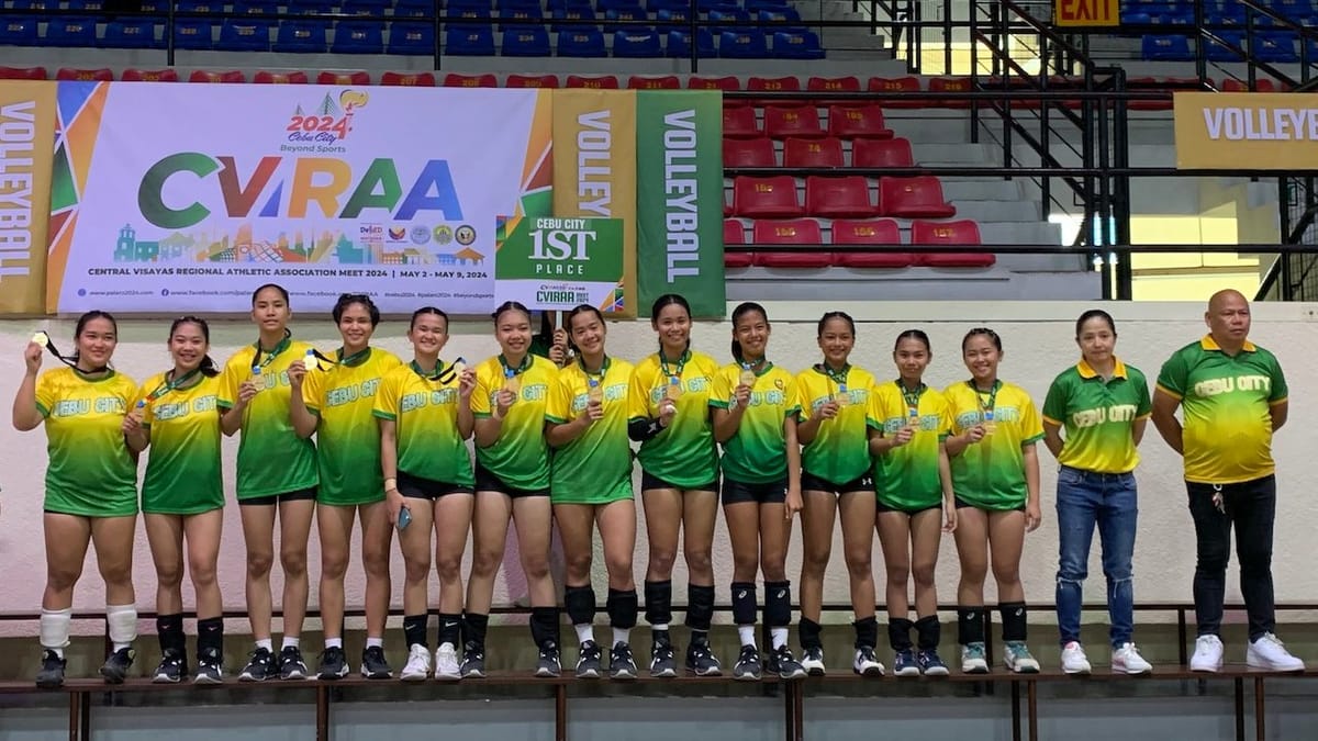 Eyes on the goal: Cebu City snags CVIRAA 2024 win in secondary girls volleyball