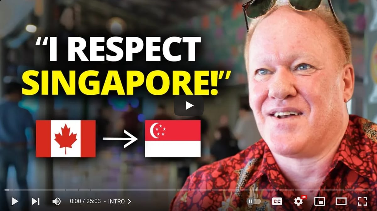 'Singapore provides an Asian equivalent of the original American dream'  --  Canadian doctor who's been in SG for 26 years says - Singapore News