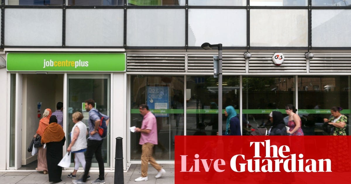 UK jobs market cooling as unemployment rises, but wages still strong - business live