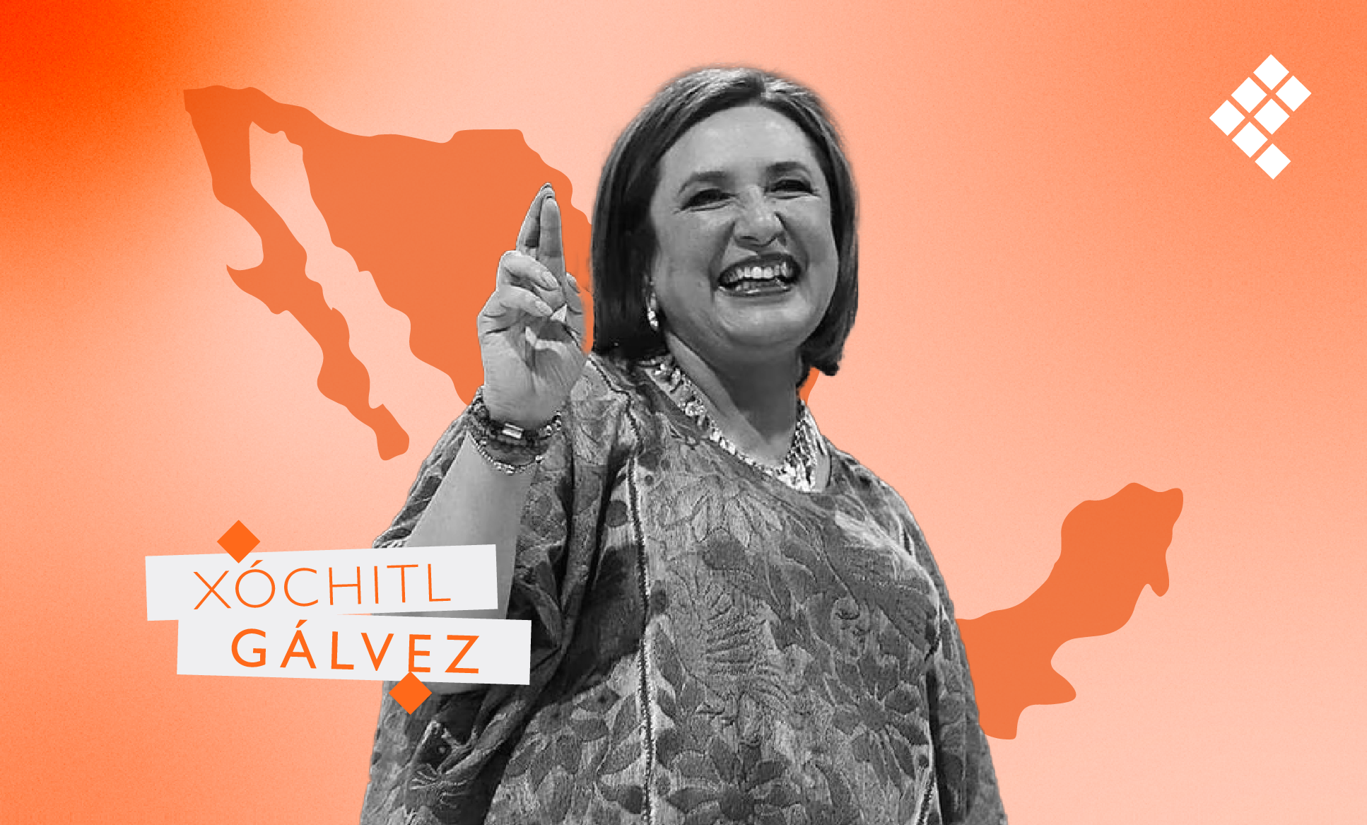 Xóchitl Gálvez, la mujer del huipil que busca la Presidencia de México