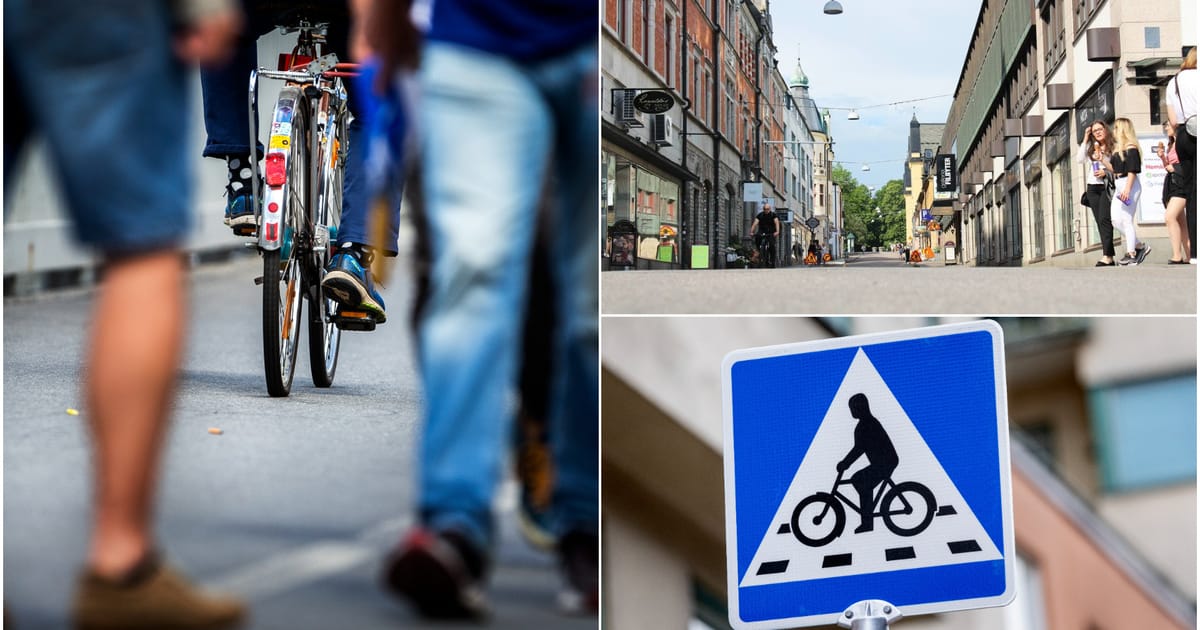 Linköpings innerstad är inte utformat för cyklister