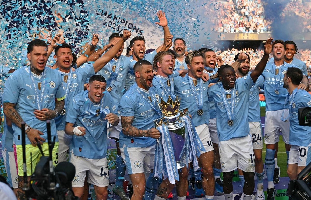 Man City win historic fourth straight Premier League title