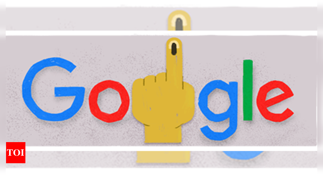 Google Doodle commemorates 5th phase of Lok Sabha Elections 2024 | India News - Times of India