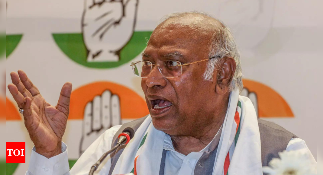 'Vote for democracy, not dictatorship': Mallikarjun Kharge's appeal to voters | India News - Times of India