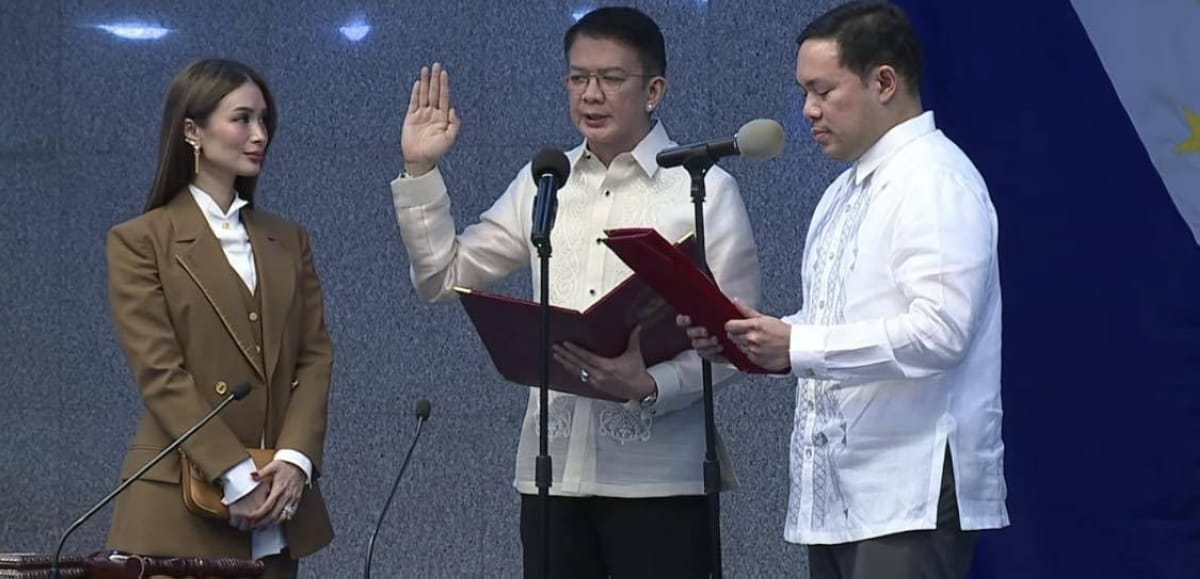 Escudero sworn in as Senate president