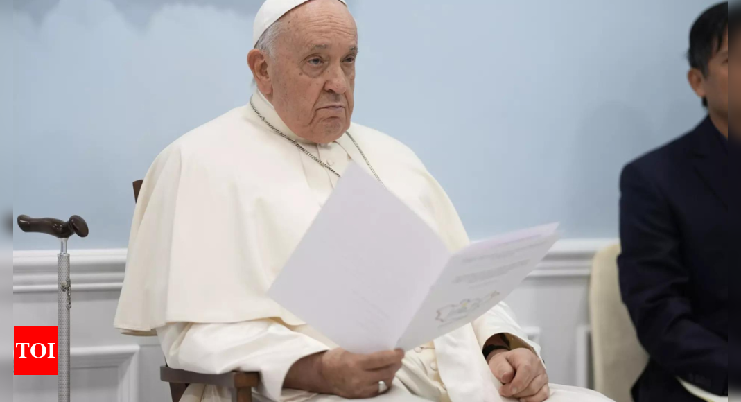 Pope Francis used vulgar Italian word to refer to LGBT people - Times of India