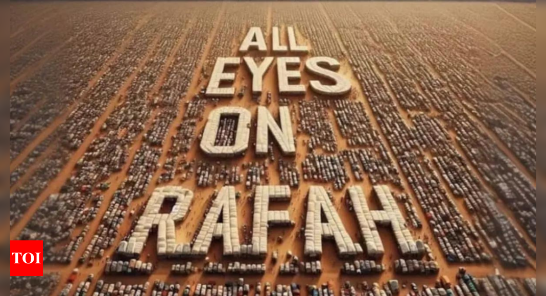 'All eyes on Rafah' image shared 44 million times online - Times of India