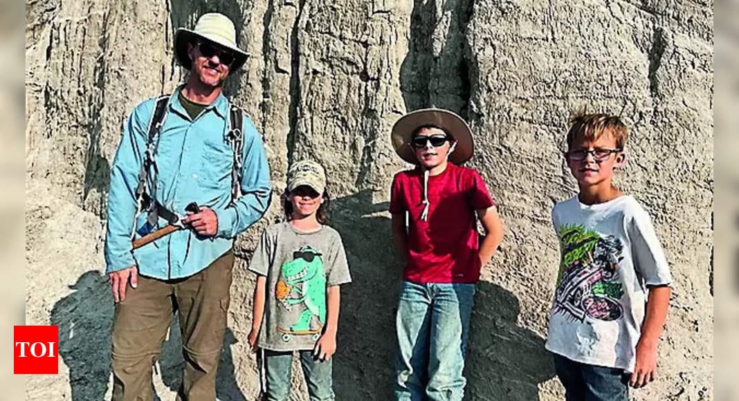 On hiking trip during summer vacay, 3 US kids discover rare T. rex fossils - Times of India