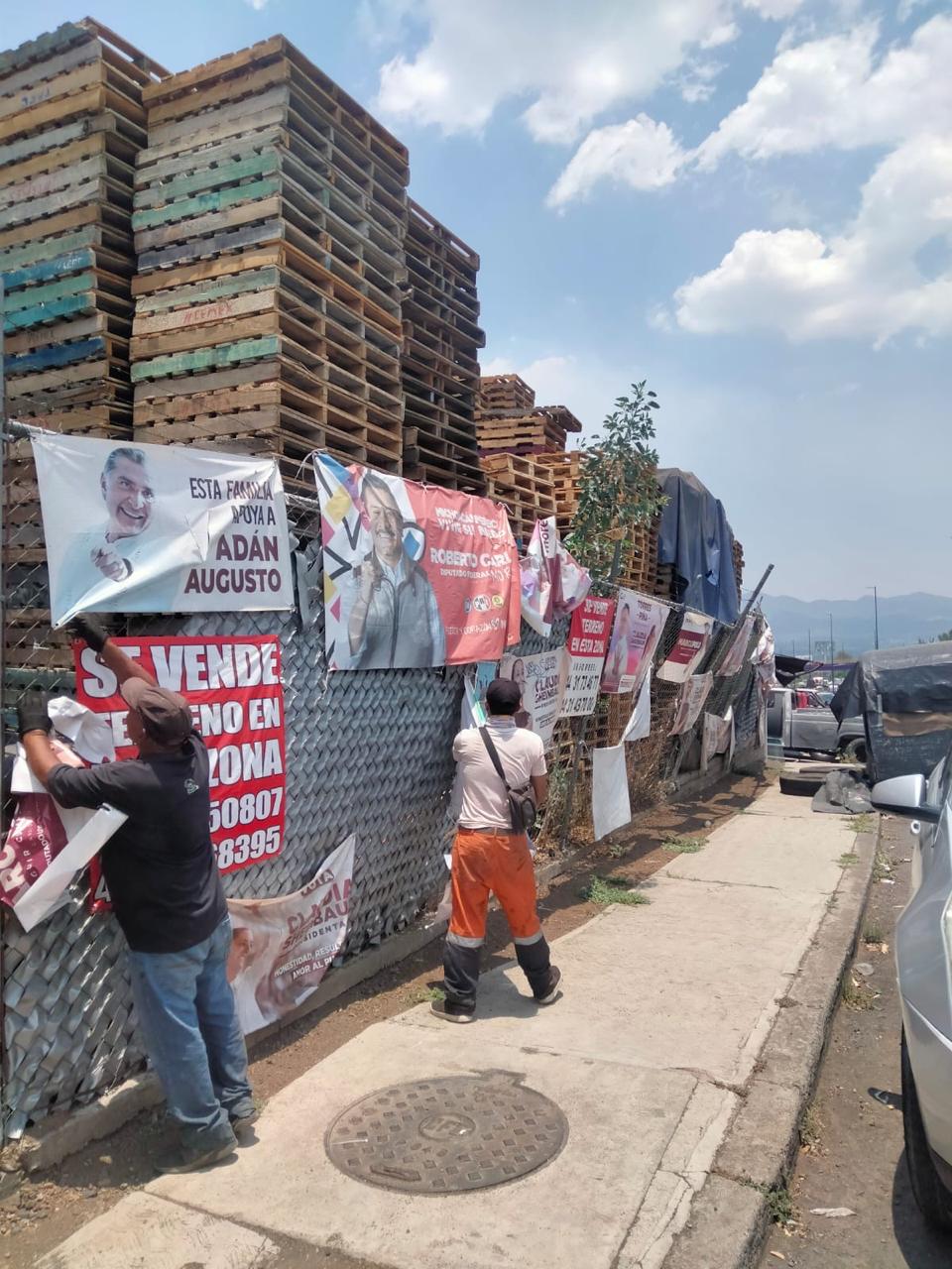 Van 3 toneladas de basura electoral retiradas de las calles de Morelia