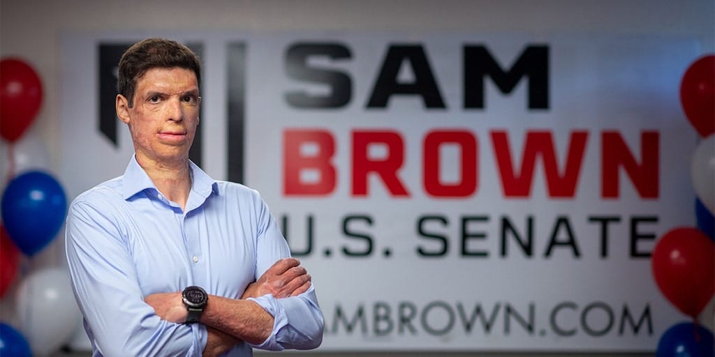 EXCLUSIVE: War veteran Sam Brown vows to deliver for Americans 'crushed' by Biden's policies after major win