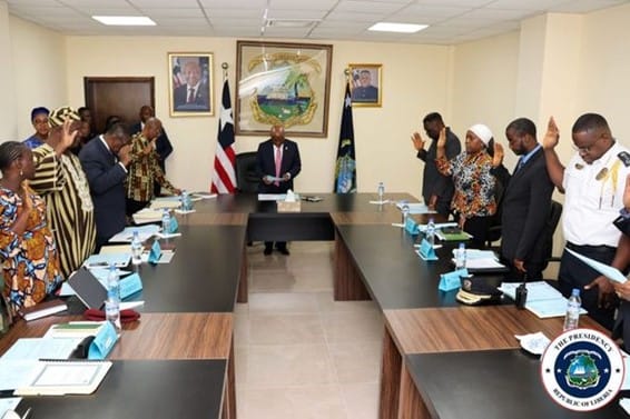 Liberia: President Boakai Administers Oath of Confidentiality to National Security Council Members at Inaugural Meeting - FrontPageAfrica