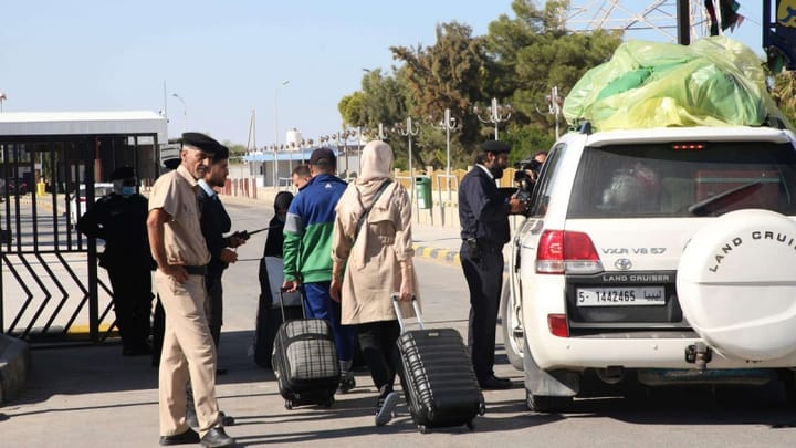 معبر رأس جدير يخضع لسلطة الميلشيات المتناحرة |  | صحيفة العرب