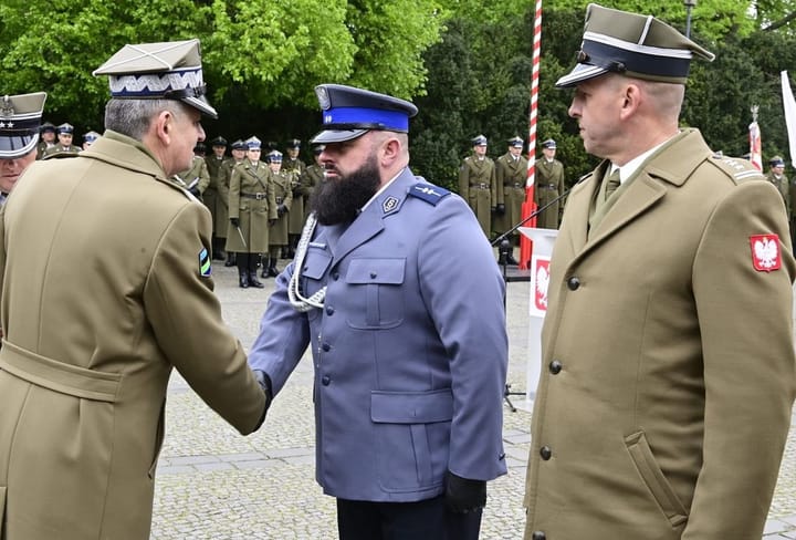 Medal dla policyjnego pirotechnika