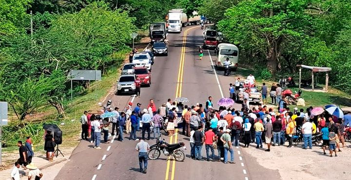 Pobladores de El Triunfo se toman la Panamericana - Diario La Tribuna