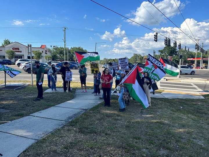 Pro-Palestine protesters hold news conference in Tampa