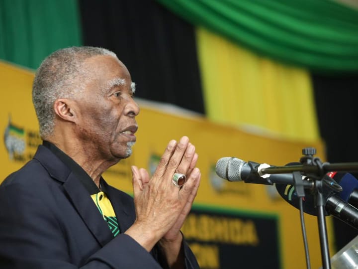 Mbeki blames decline in ANC support on service delivery shortfalls