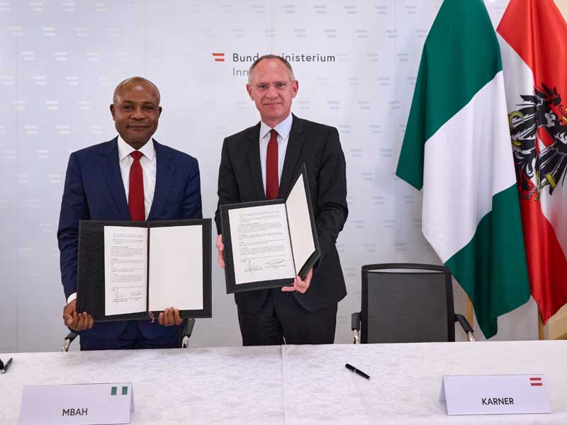 Mbah Takes Investment Drive To Austria, Signs MoU