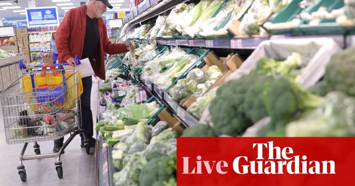 UK inflation expected to have slowed further in April - business live