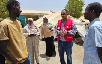 Qatar Red Crescent inpects the conditions in school shelters after the resumption of classes