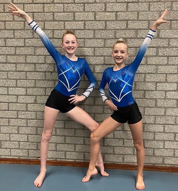 Amelander acrogymnasten Eva Kienstra en Britt Metz plaatsen zich voor NK in Ahoy