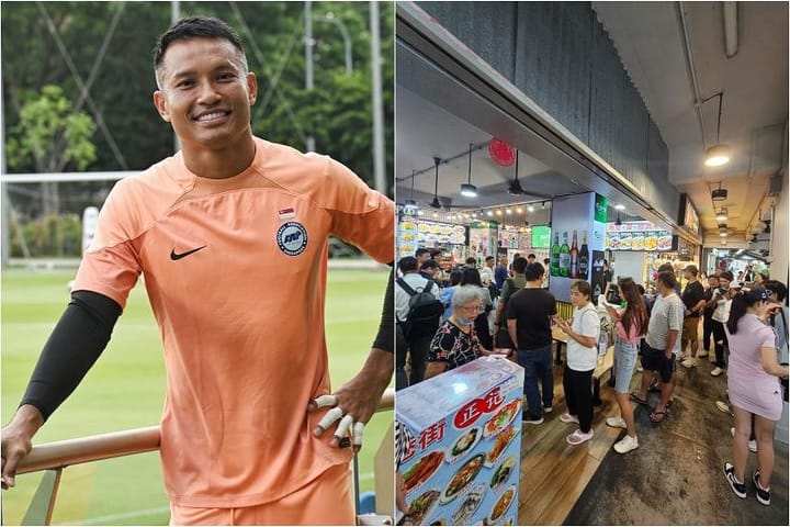 Hassan Sunny's nasi padang stall in Tampines draws China fans after his heroics against Thailand