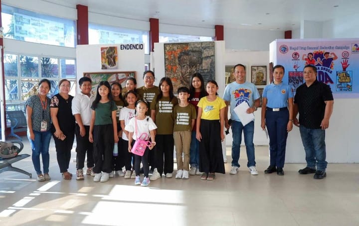 Anti-drug campaign through art in Guimaras