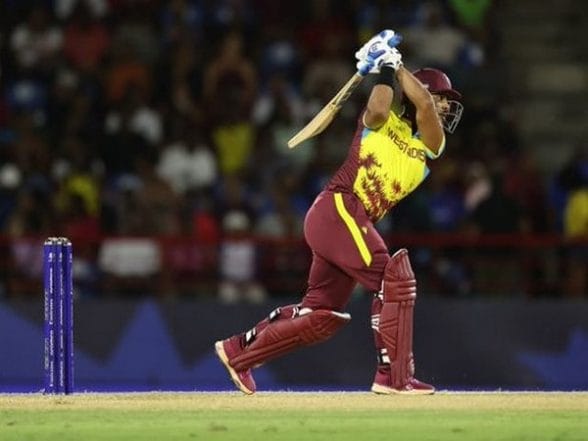 Sports News | T20 WC: Nicholas Pooran's Brutal Assault Propels West Indies to 218/5 Against Afghanistan | LatestLY