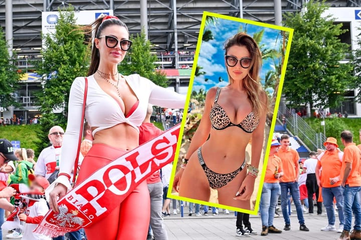 Miss Euro gorąco dopinguje Biało-czerwonych. Skąpo ubrana Marta Barczok zdecydowała się na wielkie poświęcenie dla Polski [GALERIA]